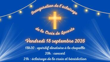 Inauguration de l’éclairage de la Croix de Lacoste