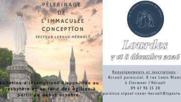 Pèlerinage de l’Immaculée Conception à Lourdes