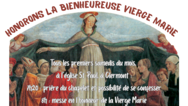 Premier samedi du mois : chapelet, confessions et messe